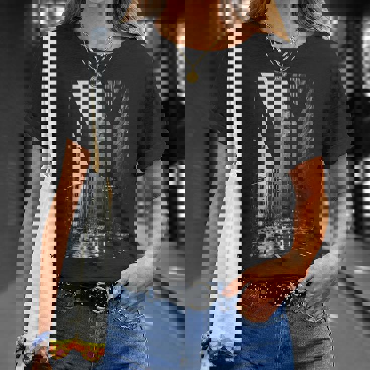 Cool New York City Abstractkyline & New York Tシャツ 彼女への贈り物