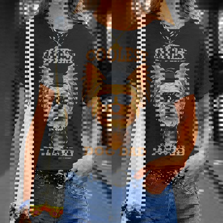Coolest Dog Dad I Yorkshire Terrier パパ I ヨークシャー・テリア Tシャツ 彼女への贈り物