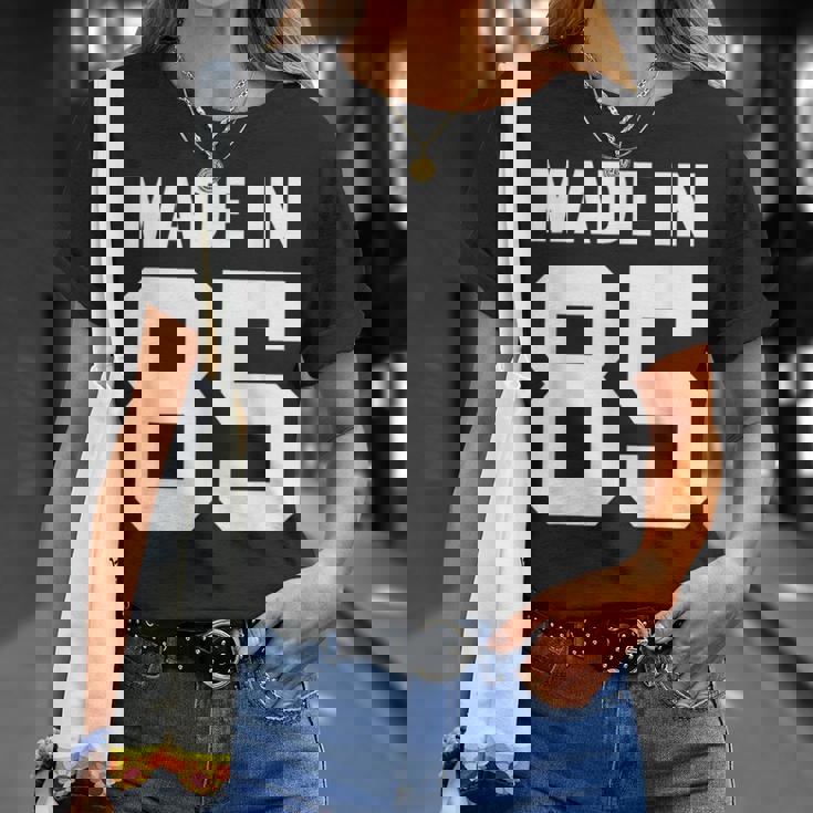 Cumpleaños Motivo Número Nacido Año 1985 Camiseta unisex Regalos para ella
