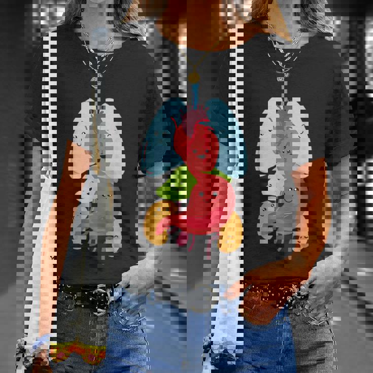 Cute Anatomy Internal Organs Body Tシャツ 彼女への贈り物