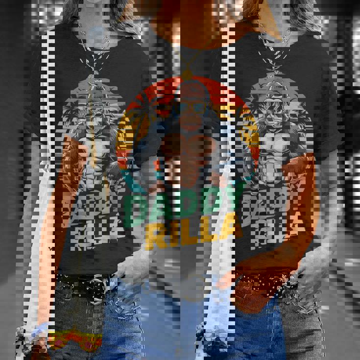 Daddy Rilla Gorilla Dad 父の日ギフト お父さんへのギフト Tシャツ 彼女への贈り物