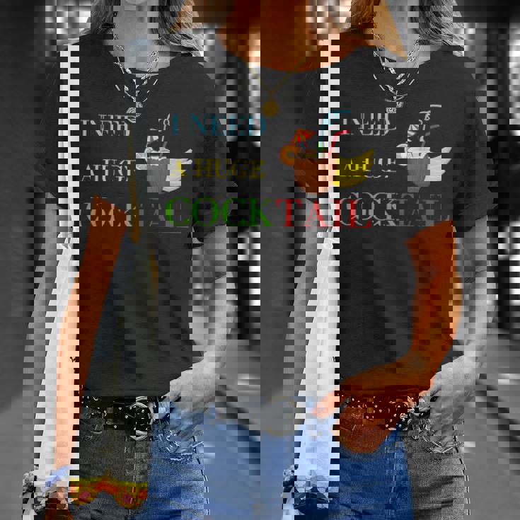 Day Drinking I Need A Huge Cocktail For カクテル Tシャツ 彼女への贈り物