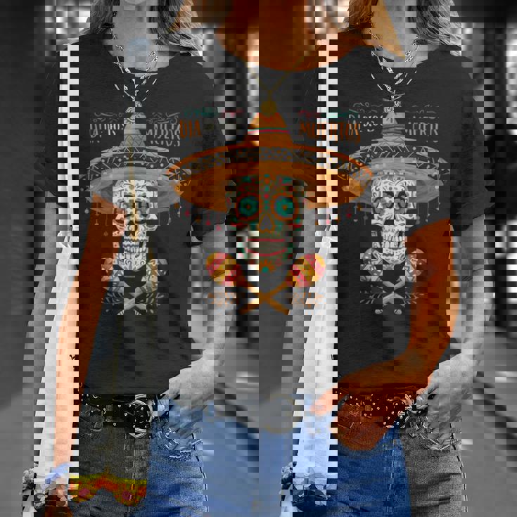 Dia -De-Los- Muertosグラフィック Tシャツ 彼女への贈り物