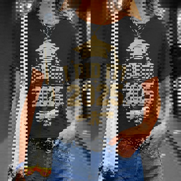 I Did It Graduate 2025 2025年卒業クラス Tシャツ 彼女への贈り物