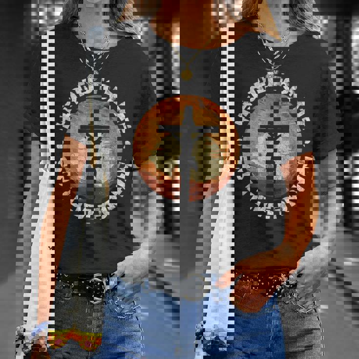 He Died For Me Ando I Live For Him クリスチャン イエス クロス Tシャツ 彼女への贈り物