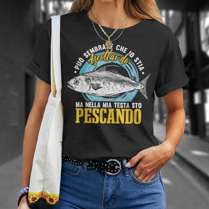 Divertente Pescatore Regalo Pesca Detti Pescatore Maglietta Regalos para ella