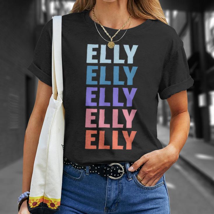 Divertido Regalo Nombre Elly Personalizado Primer Nombre Camiseta unisex Regalos para ella