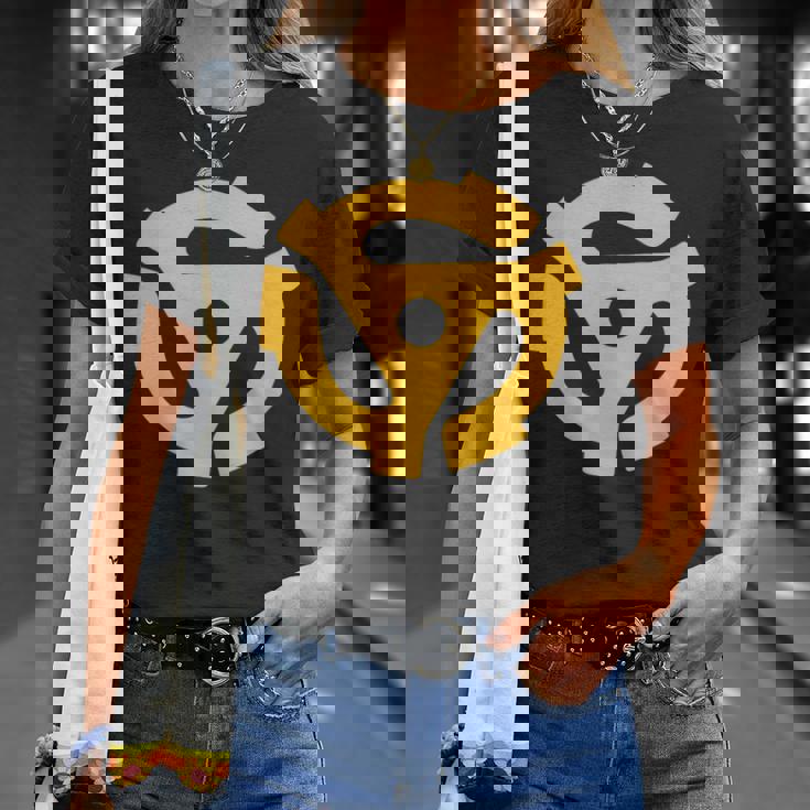 Dj 45Rpmアダプター ターンテーブルミュージック Tシャツ 彼女への贈り物