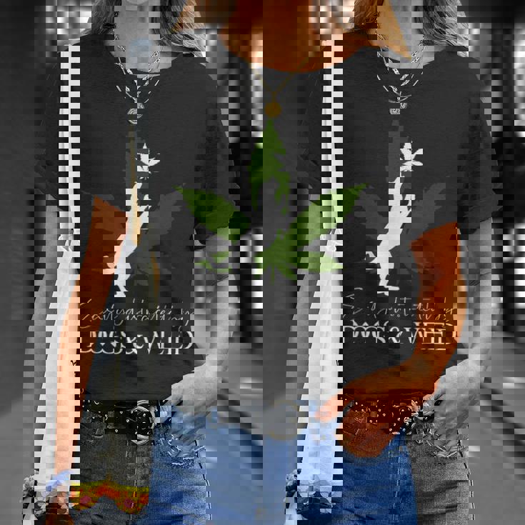 Dog And Weed ファニーマリファナtシャツ Tシャツ 彼女への贈り物