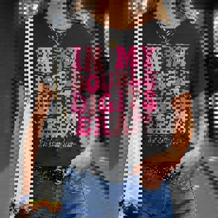 In My Double Digits Era 10Th Birthday Version Coquette Bow T-Shirt Gifts for Her