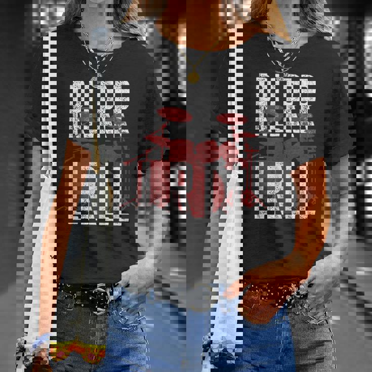 Drummers ドラム パラディドル 練習ドリル Tシャツ 彼女への贈り物