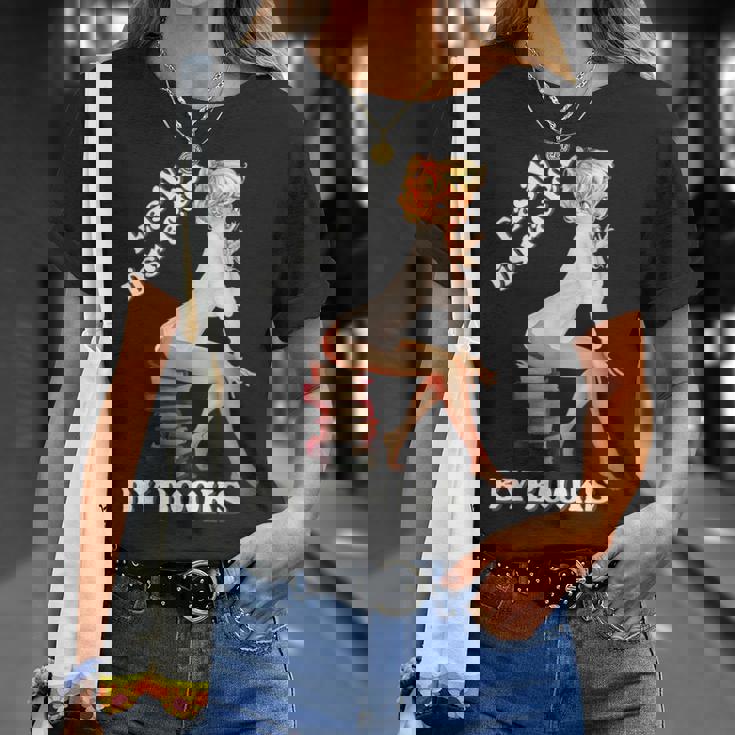 Easily-Distracted By Books ピンナップガール セクシーアニメ レトロアート Tシャツ 彼女への贈り物