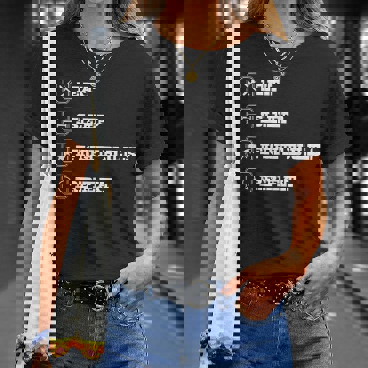 Eatleep Fight Bulls Repeat Bullsシリーズ ロデオクラウン Tシャツ 彼女への贈り物