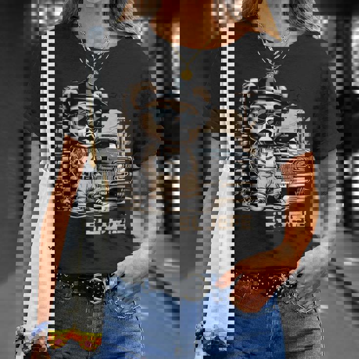 El Jefe ヒップホップ テディベア ローライダー シャツ チカーノ チョロ Tシャツ 彼女への贈り物