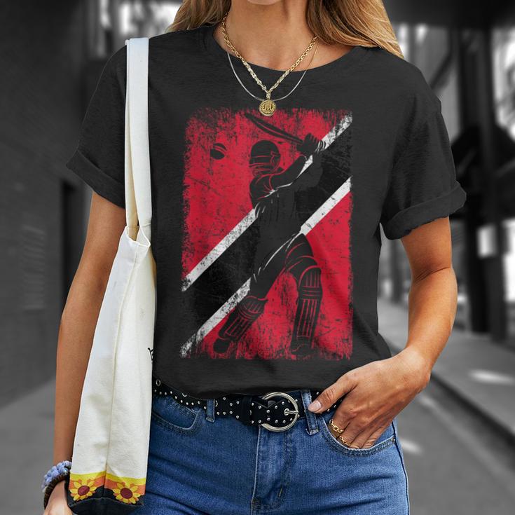 Entrenador De Jugadores De Fans De Jersey De Cricket Bandera De Trinidad Y Tobago Camiseta unisex Regalos para ella