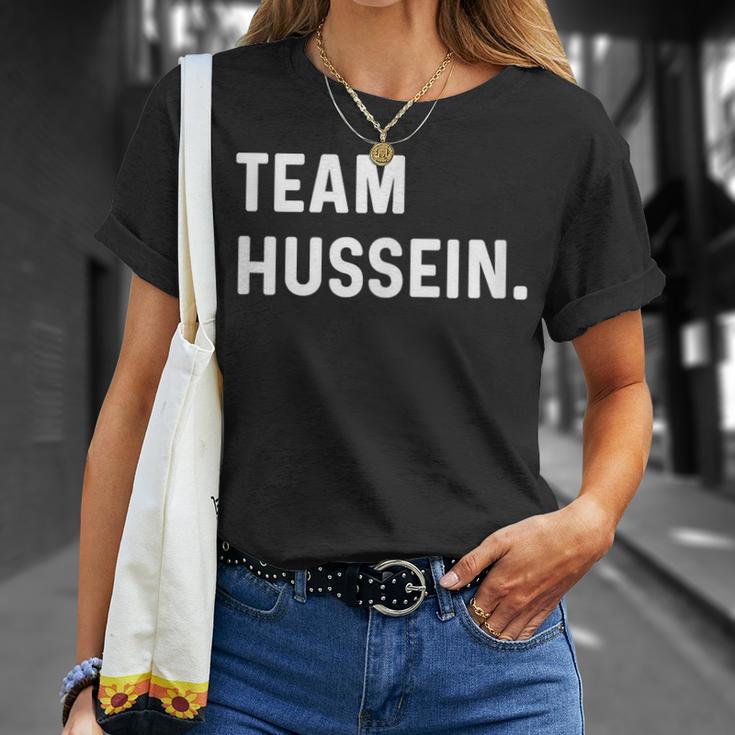 Equipo Hussein Nombre Camiseta unisex Regalos para ella