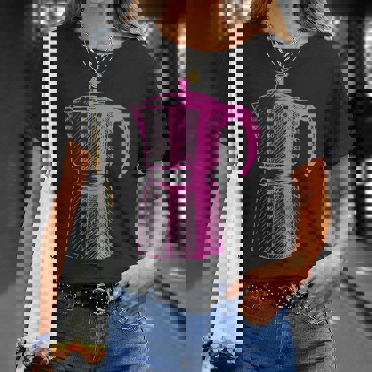 Essenza Italiana Moka コーヒーメーカー Tシャツ 彼女への贈り物