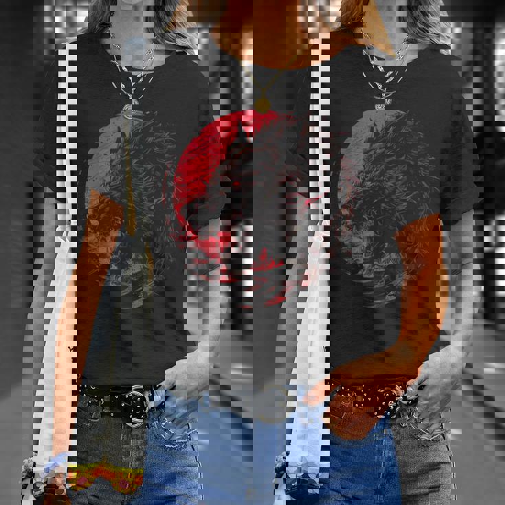 Fenrir Norse Wolf Tシャツ 彼女への贈り物