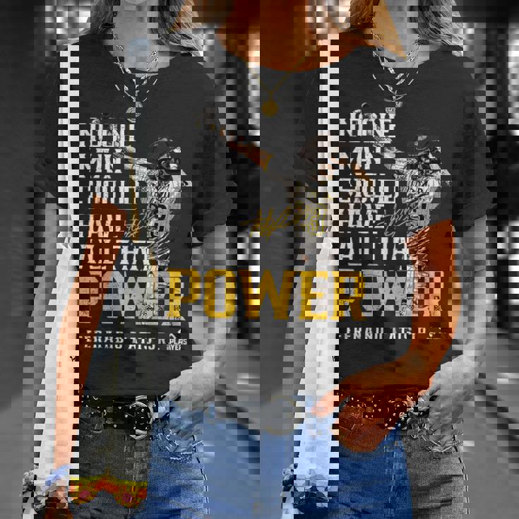 Fernando Tatis Jr Poweran Diego Mlbpa Tシャツ 彼女への贈り物