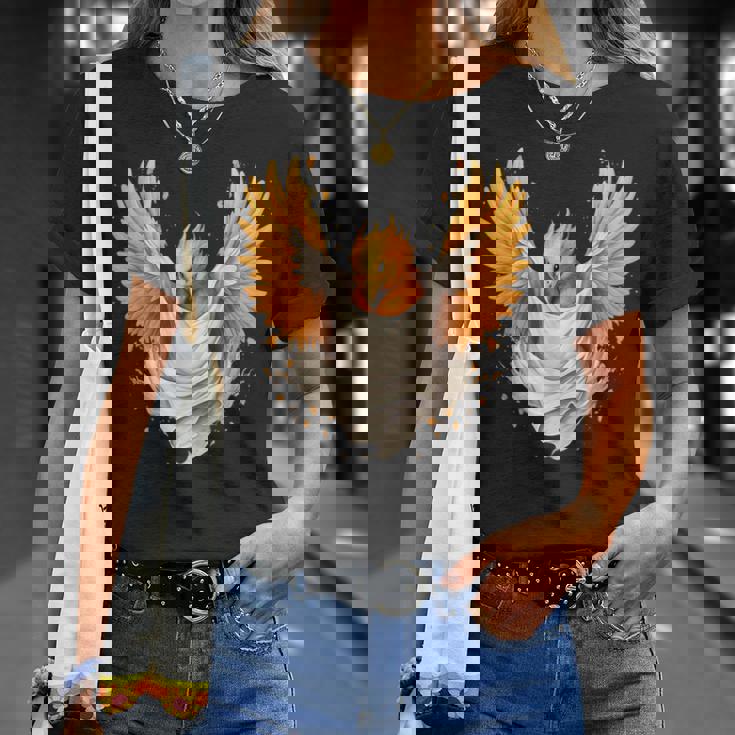 Firebird Reborn Rejuvenation 神話の鳥 アートワーク フェニックス Tシャツ 彼女への贈り物