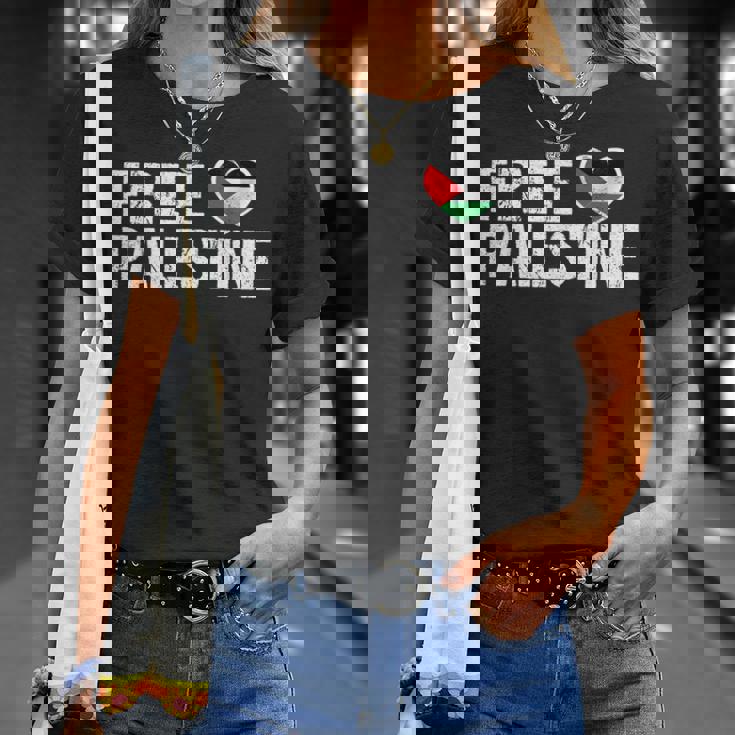 Free Palestine パレスチナの旗無料パレスチナ Tシャツ 彼女への贈り物
