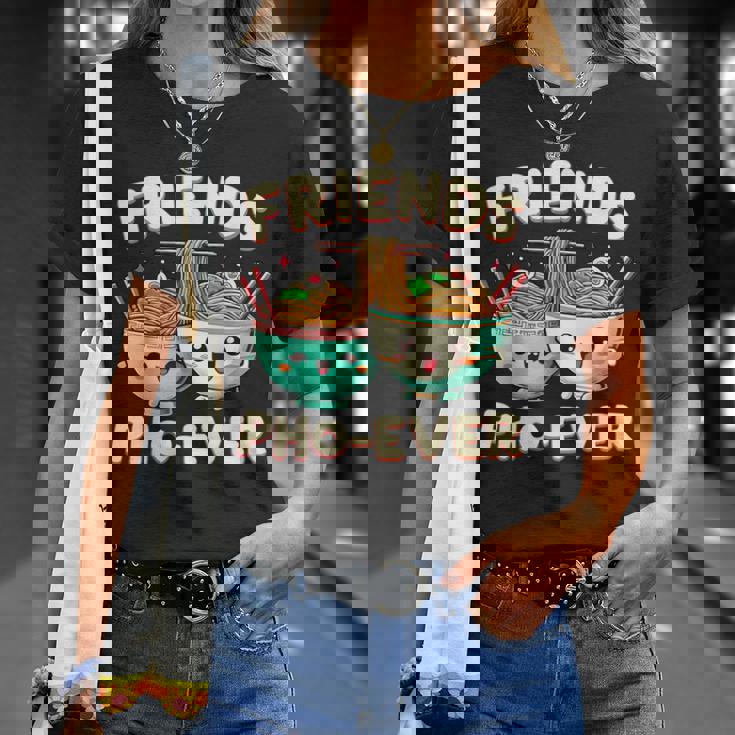 Friends Pho-Ever かわいいベトナムのフォー麺スープボウル Tシャツ 彼女への贈り物