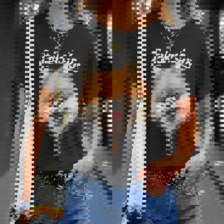 Peek-A-Boo ポメラニアン Tシャツ 彼女への贈り物