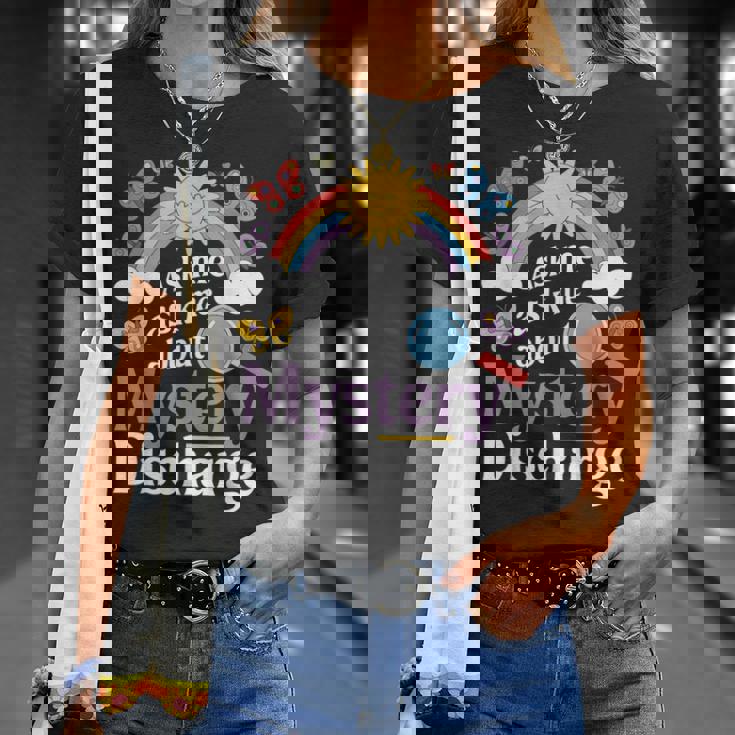 Ask Me About My Mystery Discharge アダルトユーモアジョーク Tシャツ 彼女への贈り物