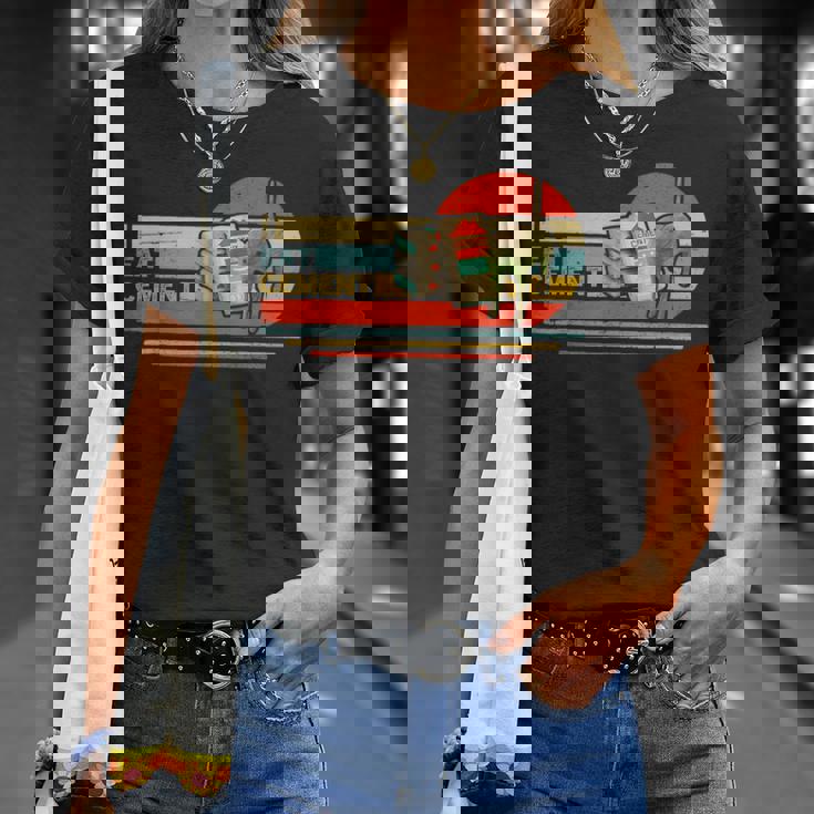 Cat Meme Internet Quote I Eat セメント メンズ レディース クール Tシャツ 彼女への贈り物