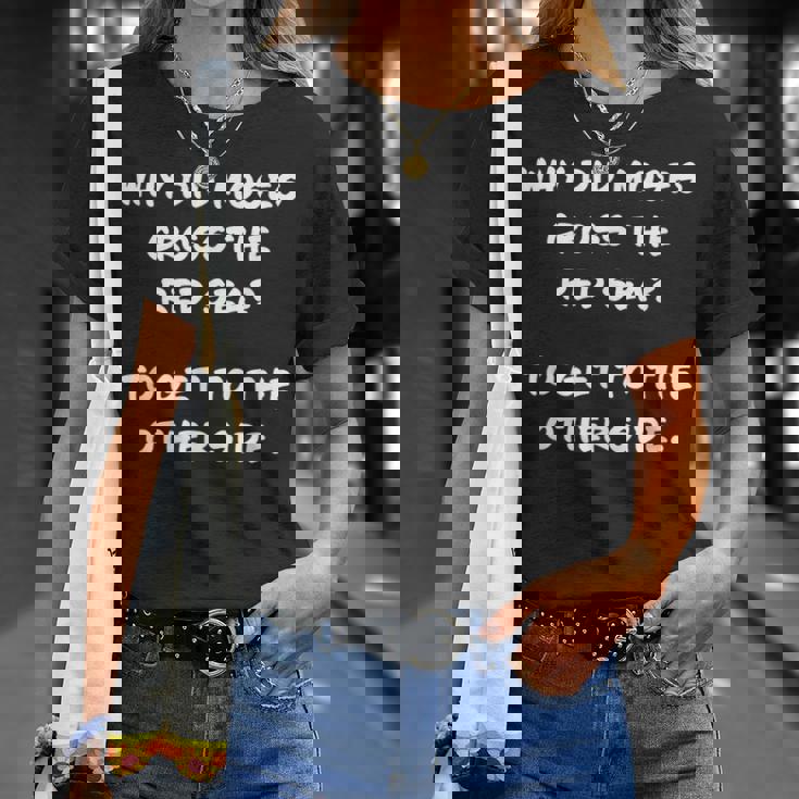 Clean Bible Character Humor – Moses & The Redea Tシャツ 彼女への贈り物