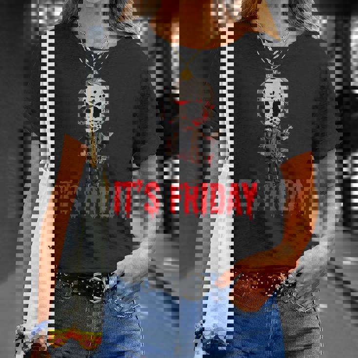 Friday 13Th ファニーハロウィンホラー Tシャツ 彼女への贈り物