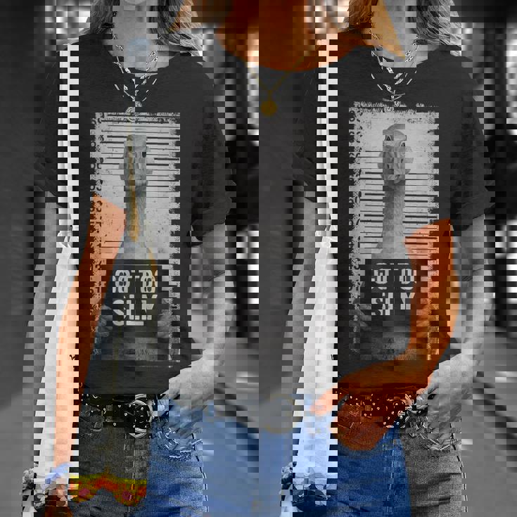 Goose Gotilly Meme 動物愛好家 マグショット 男の子 女の子 Tシャツ 彼女への贈り物