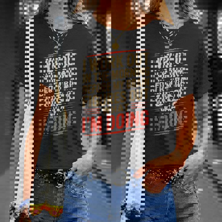 Gym Workout Weightlifting Humor Fitness Training Gear Tシャツ 彼女への贈り物