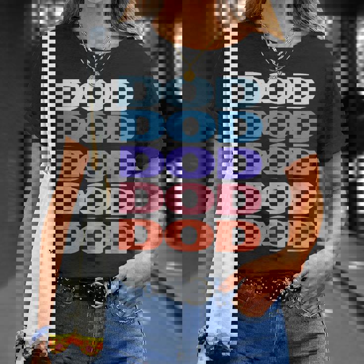 Modern Repeated Text Dod Tシャツ 彼女への贈り物