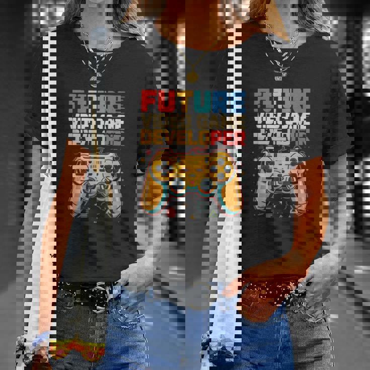 Futureideo Game Developer Gamer Coding Tech Geek Tシャツ 彼女への贈り物