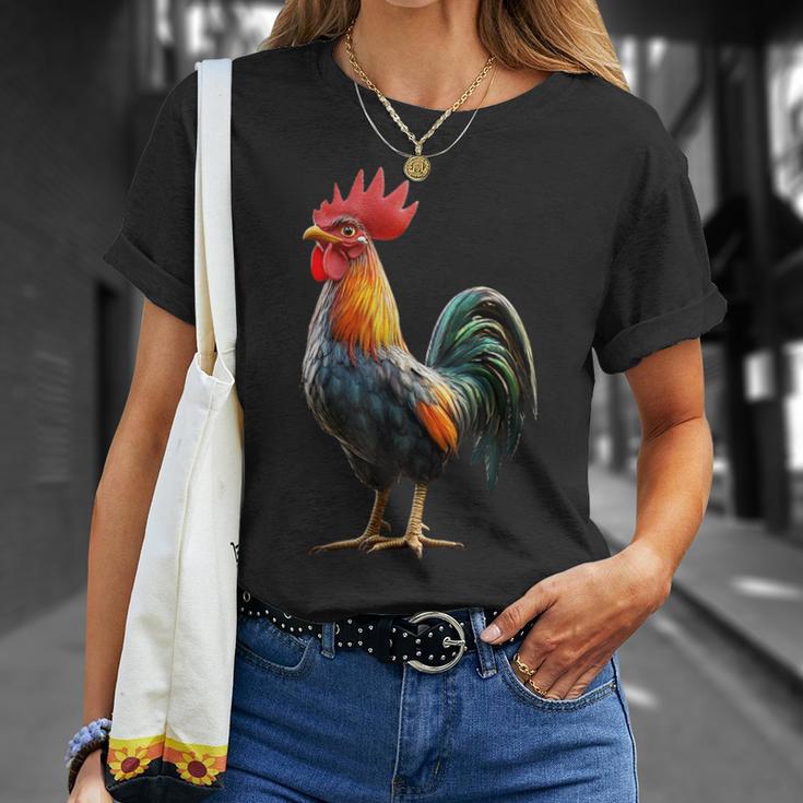Gallo Pollo Papà Padre Pollaio Contadino Polli Maglietta Regalos para ella
