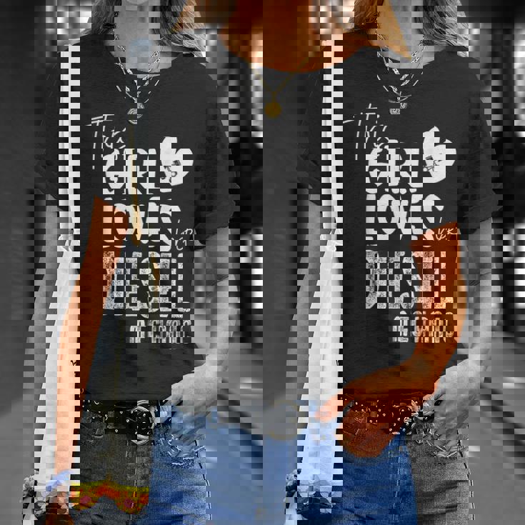 Girl Loves Diesel メカニックシャツ 面白いバレンタインデーギフト Tシャツ 彼女への贈り物