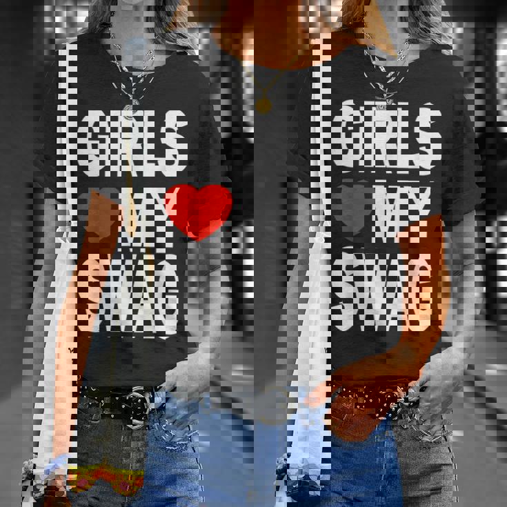 Girls Love Mywag シャツ おもしろい言葉 ガールズ Love Mywag Tシャツ 彼女への贈り物