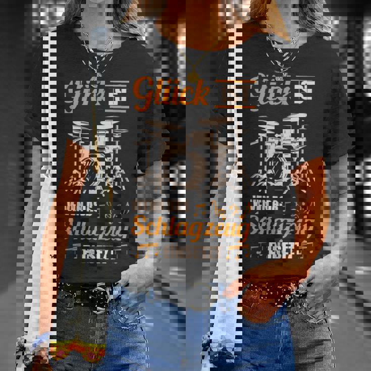 Glück Ist Wenn Das ドラムセット ドラム&ドラム Tシャツ 彼女への贈り物