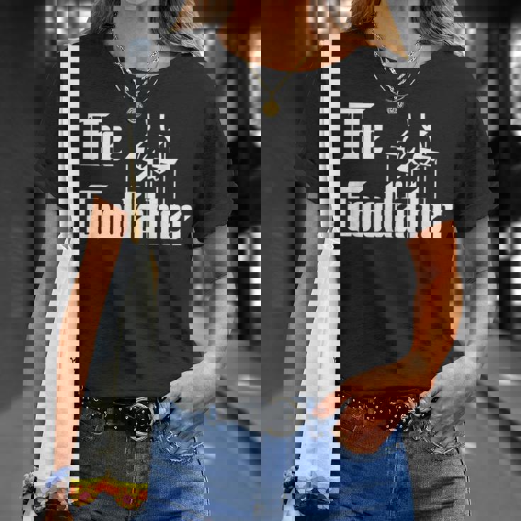 The Goodfather 父の日 ギフト グラフィック ホワイト Tシャツ 彼女への贈り物
