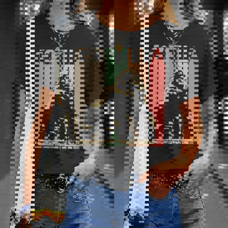 Gorilla ゴリラ Tシャツ 彼女への贈り物