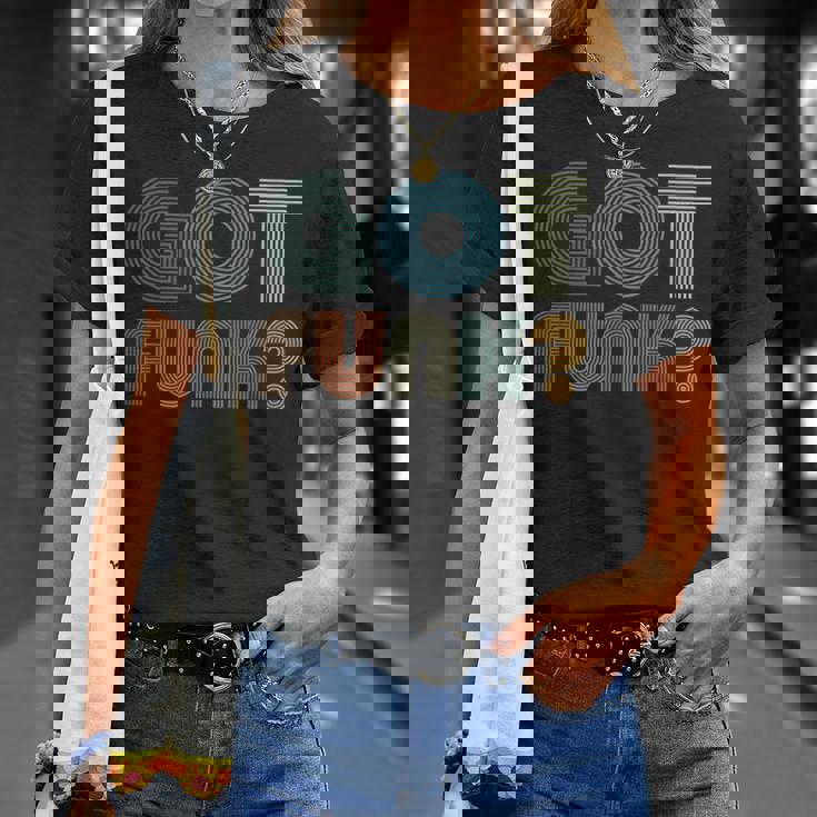 Got Funk Music レトロヴィンテージ風 70年代風 Tシャツ 彼女への贈り物
