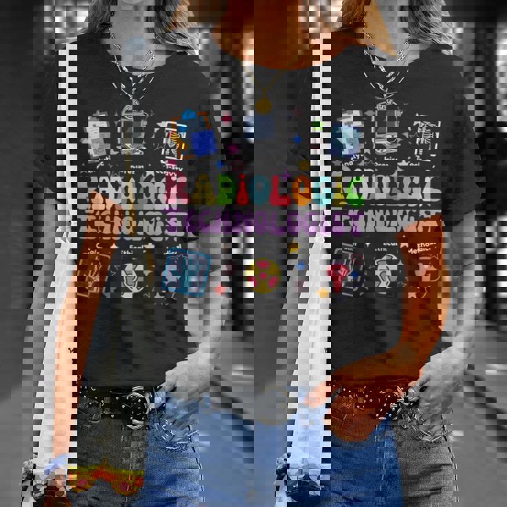 Groovy 放射線技師アート メンズ レディース X線技術 Tシャツ 彼女への贈り物