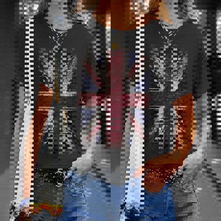 Grunge ユニオンジャック グラフィティ パンクスタイル Tシャツ 彼女への贈り物
