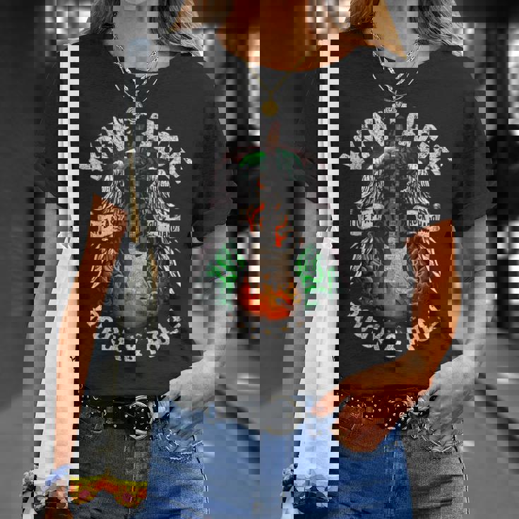 Guitarist Live-Fast Rock ハードロックンロール エレキギター Tシャツ 彼女への贈り物