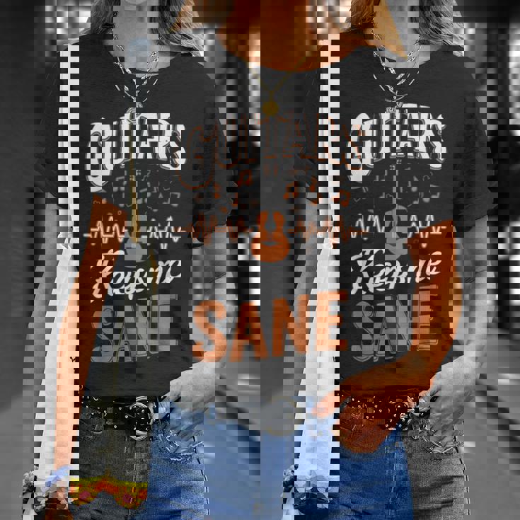 Guitars Keep Meane Pun Guitarists アコースティックギター Tシャツ 彼女への贈り物