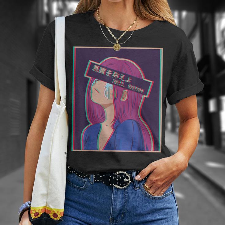 Hailatanad Anime Girl Japaneseaporwave Aesthetic Tシャツ 彼女への贈り物