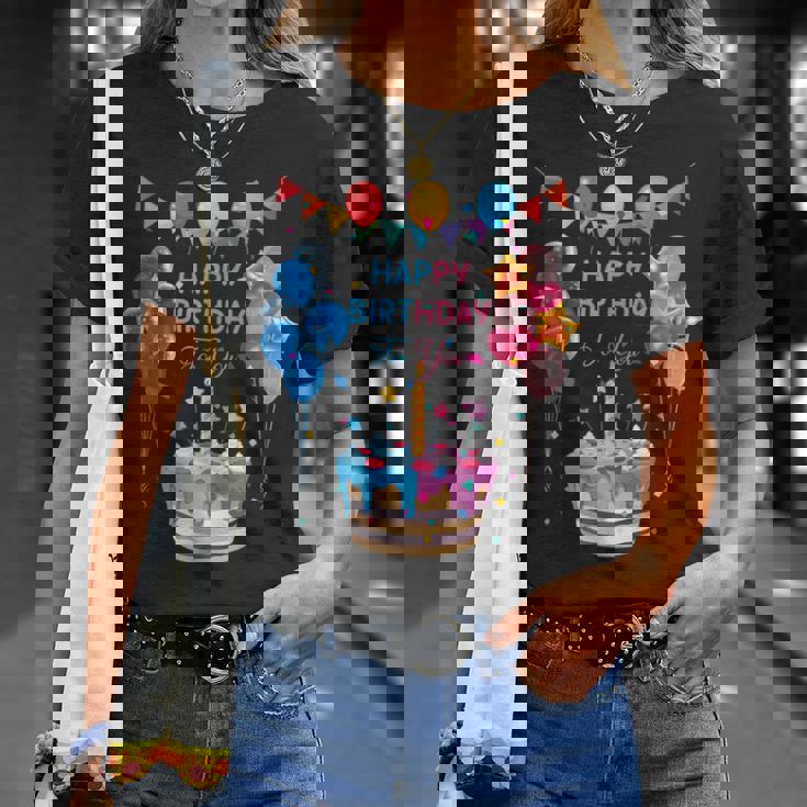 Happy Birthday To You ケーキとバルーンパーティー Tシャツ 彼女への贈り物