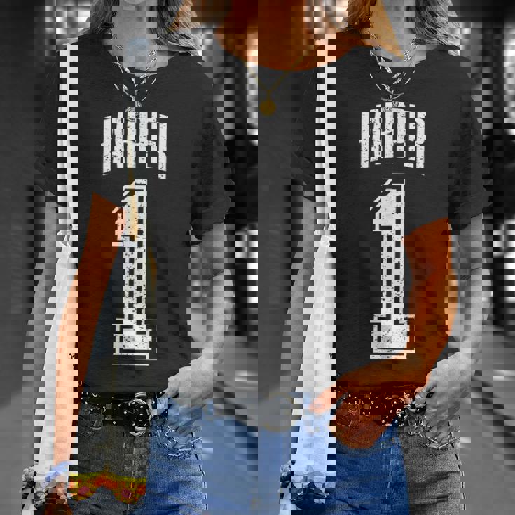 Harpereguidor Número 1 Greatest Fan Camiseta unisex Regalos para ella