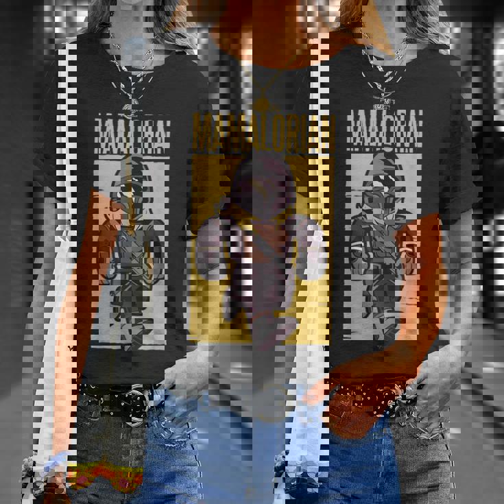 Hombre El Mamalorian Feliz Madres Hustler Día De La Madre Broma Camiseta unisex Regalos para ella